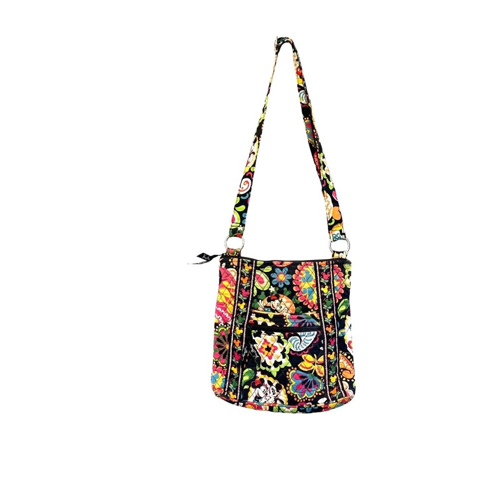 Vera Bradley Disney Parks Quilted Crossbody Bag Midnight With Mickey Adjustable
